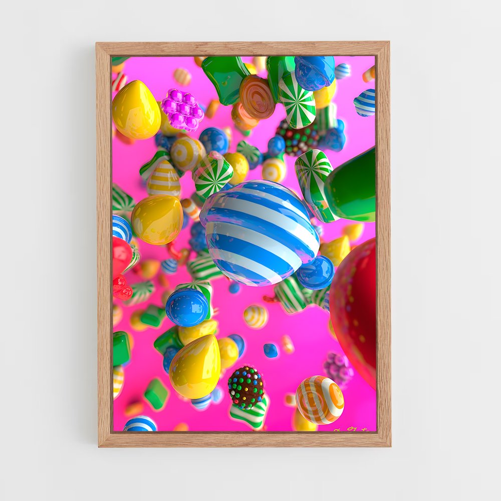 Poster Candy Wonderland – affiche Candy crush (vue 4)